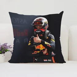 45x45cm Pillow Cover M-Max Verstappen Fan Gift Sofa Cushion Cover Reversible Printed Short Plush Chair Lumbar Cushion