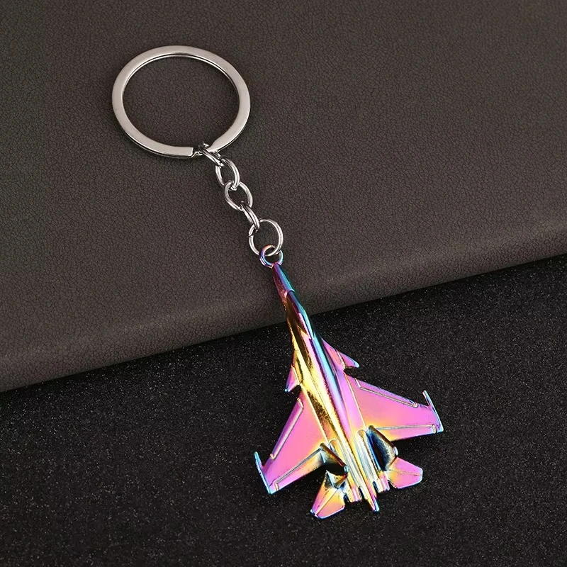 Plane Key Ring Personalized Combat Aircraft Keychain Aviation Key Holder Creative Aircraft Model Pendant For Travel Companion