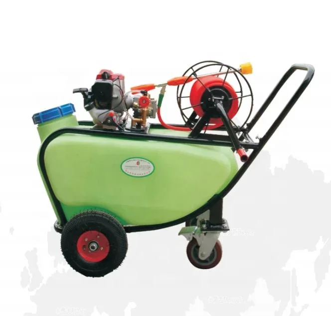 

agricultural farm equipment portable 4 wheel spray machine 100L trolley TU-26 gasoline engine power pump sprayer spare parts