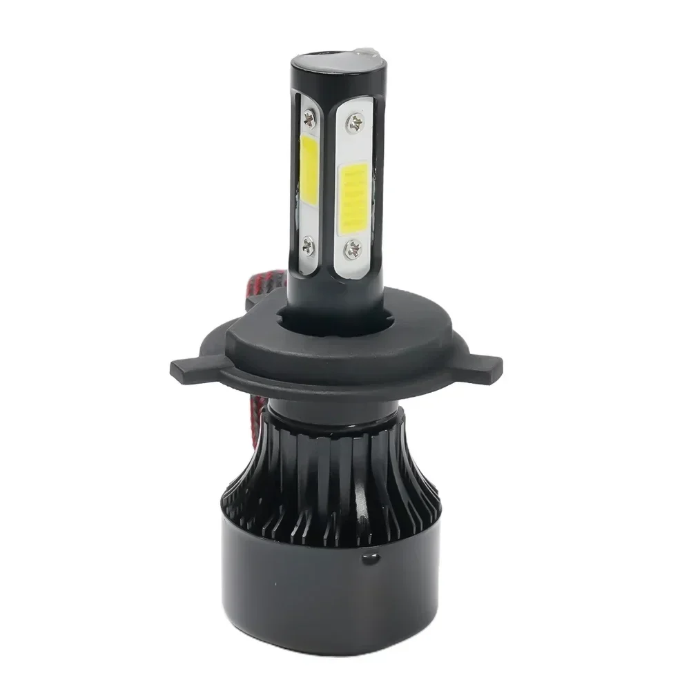 Faróis de feixe alto/baixo IP68 Spotlight 2500W 375000 Substituição H4 de conversão de lâmpadas LM 4 lados 6500K 9003 à prova de choque