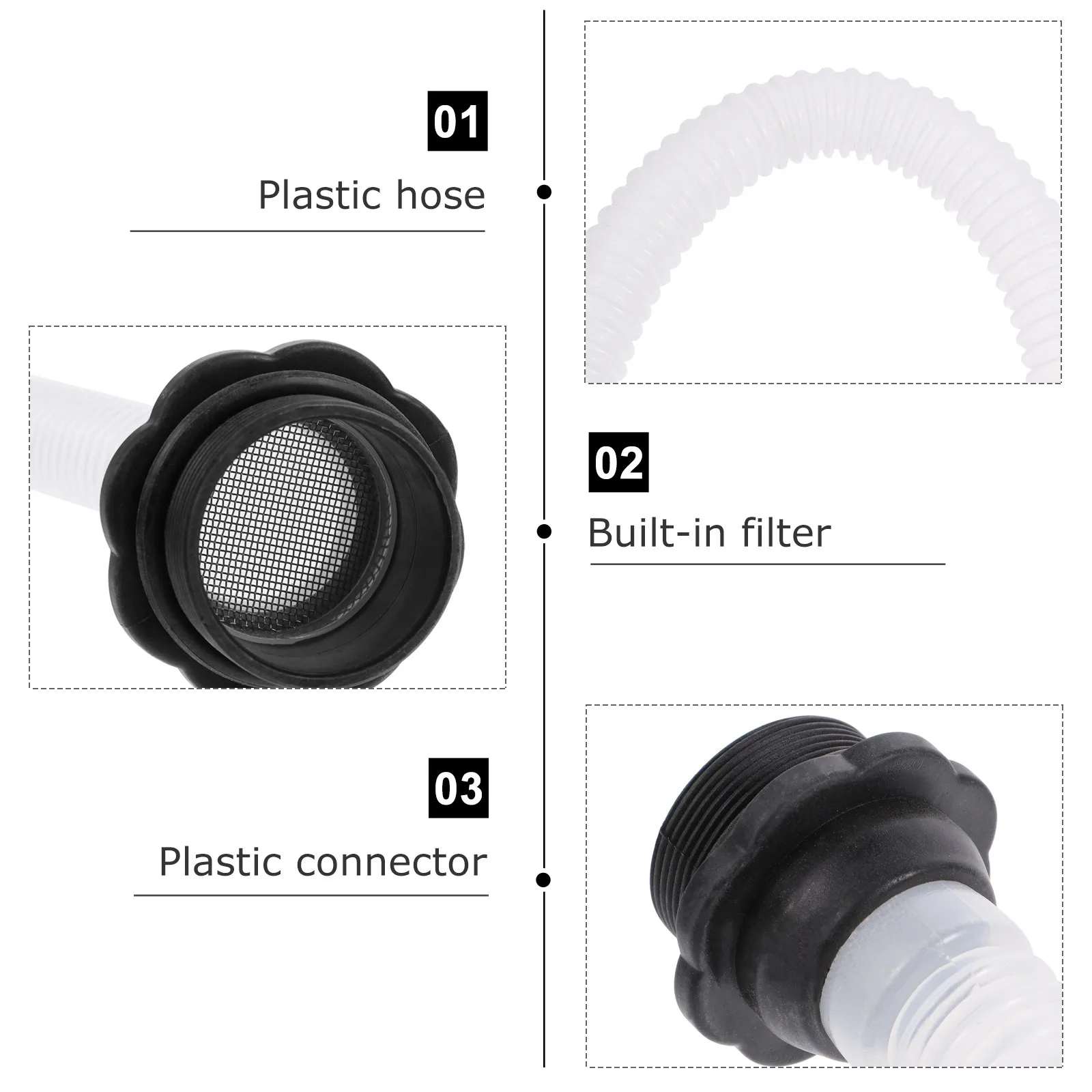 Fuel Can Spout Long Flexible Nozzle Plastic Nozzle 360 Degree Rotatable Leak-Free Fuel Pouring Spout Vent