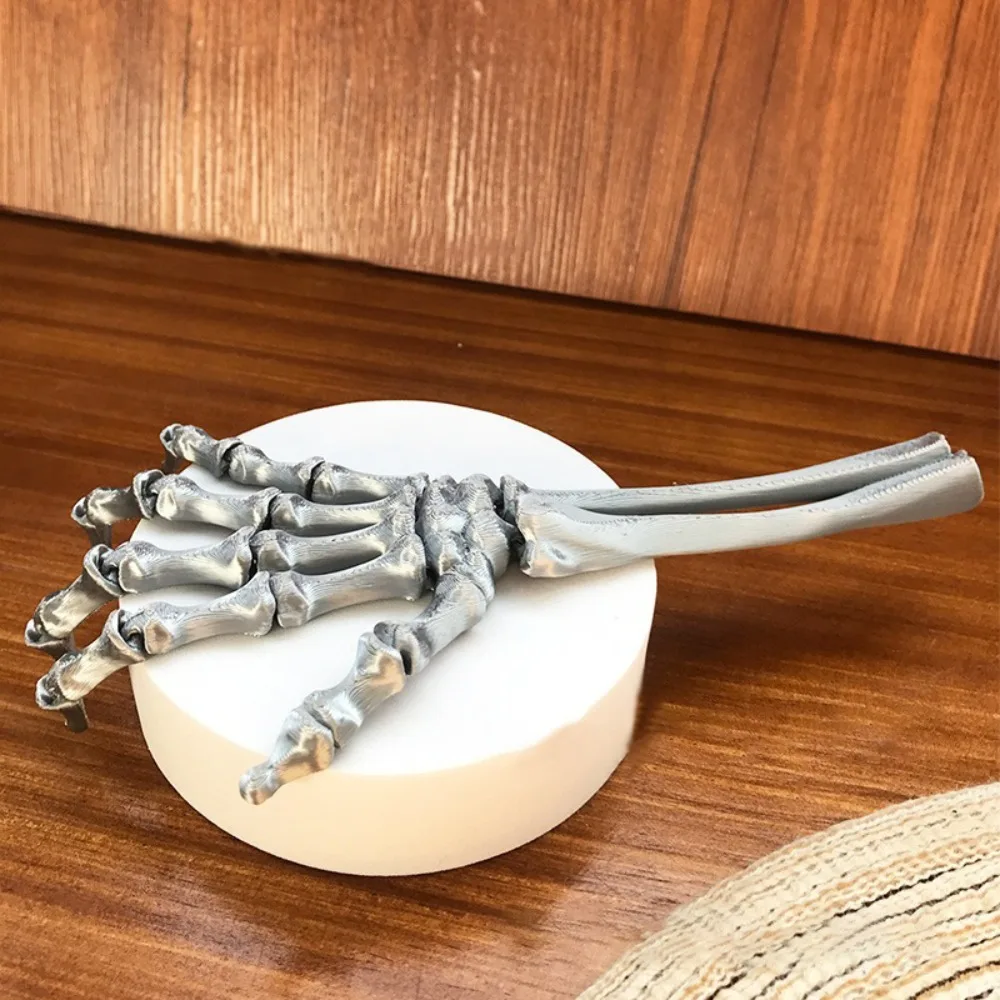 

3D Printed Movable Joint Skeleton Claw Flexible Spooky Halloween Skeleton Hand Articulated Joints Human Skeleton Palm Model