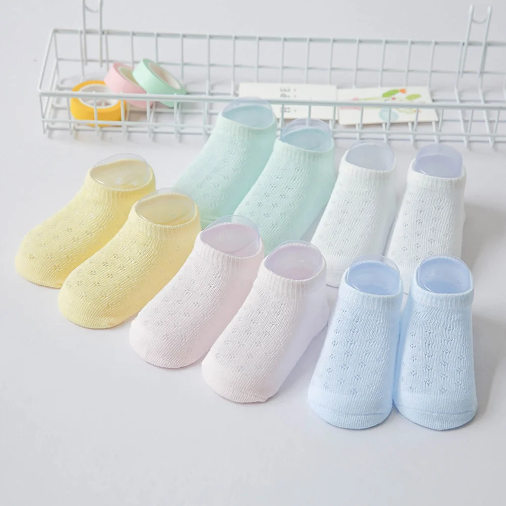 

5 Pairs Hosiery Infant Socks Baby No Show Thin Section 1100X600X020CM Low Cut Summer Ankle for Child