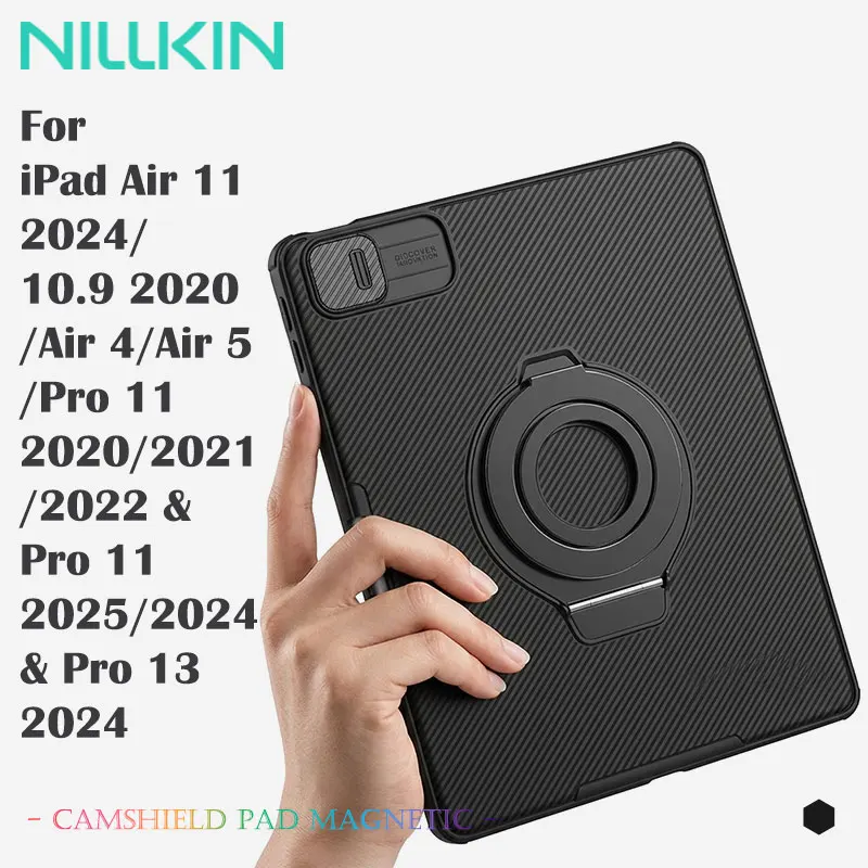 

Чехол NILLKIN Slide Camera Case Cover для iPad Air 11/Air 4/Air 5/Pro 11/Pro 13, защита от отпечатков пальцев, защита конфиденциальности, чехол из ПК и ТПУ.