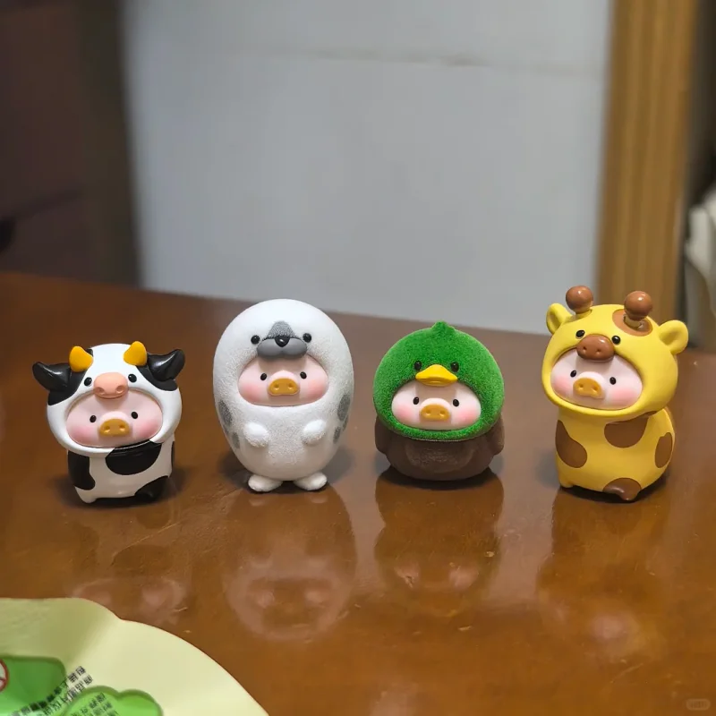 New Genuine Lulu The Piggy Animal Party Mini Blind Box Flocked Figure Cute Collectible Toys Surprise Gift Popular Dolls