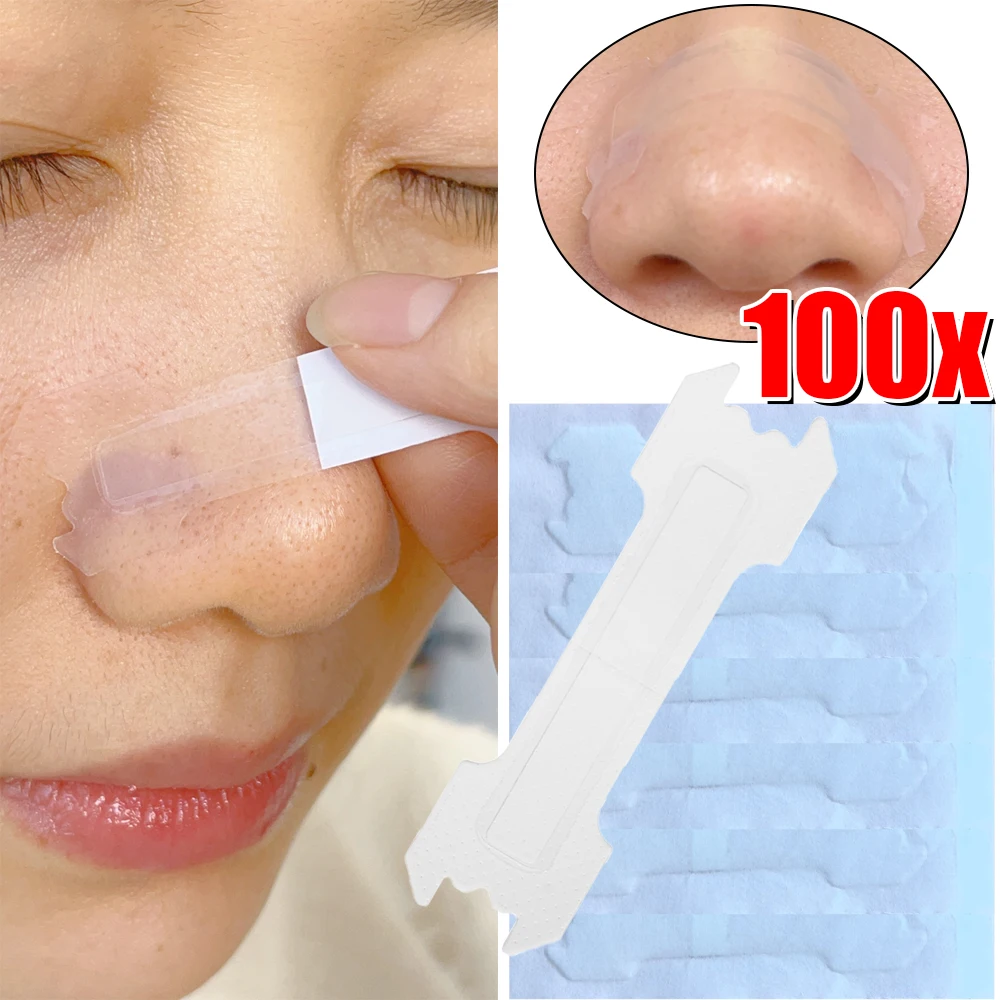 Anti-Snoring Airway Nasal Strips Transparent Breath Nasal Strips Better Nose Breath Easier Reduce Stop Snoring Patch Tool Kits