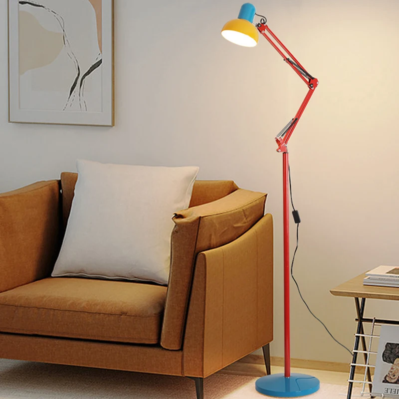 

Colorful Metal Floor Lamp Rotatable 3 Changeable Dimmable Standing Lighting Fixtures For Parlor Bedroom Reading Dropshipping