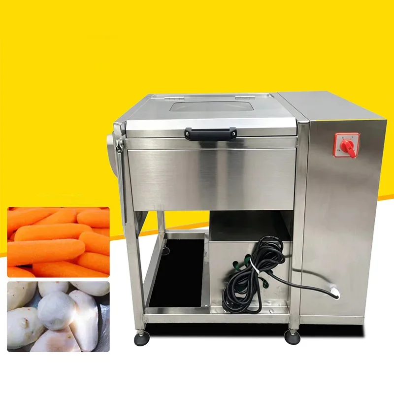 Potato Peeling and Washing Machine, Commercial Root and Tuber Vegetable Washing Machine, Stainless Steel Washing (Customized)