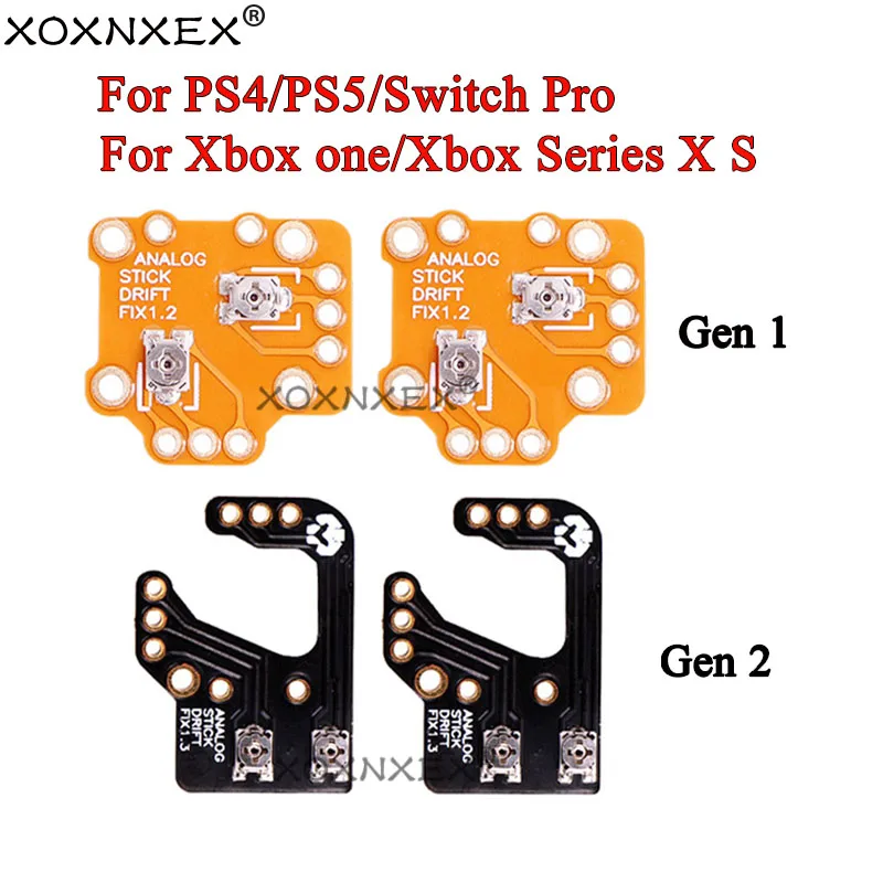 1Pair Analog Stick Drift fix PCB Flex for PS4 PS5 Xbox One Series X S for Switch Pro Gamepad Joystick Drift Repair Module