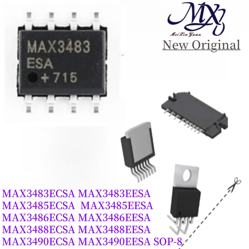 MXY 10Pcs  MAX3483ECSA MAX3483 MAX3485ECSA  MAX3485 MAX3486ECSA MAX3488 MAX3488ECSA EESA MAX3490ECSA MAX3490 SOP-8 IC