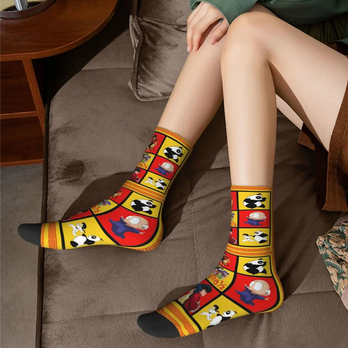 Casual Women Socks Ranma 1/2 Accessories Comfortable Graphic Socks All Season Birthday Present