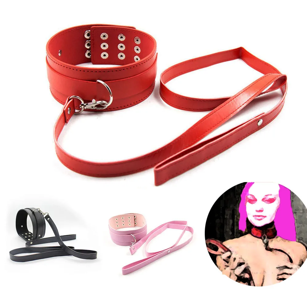 Bdsm Doggy Collars Fetish Bondage Sex Collar Leash Adult Game Sex Toys Slave posture Punk Restraints Erotic RolePlay products