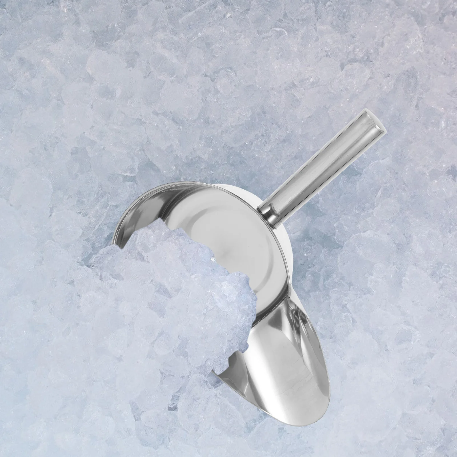 

Large Popcorn Scoop Stainless Steel Ice Scoop Multi Functional Food Scoop Ice Shovel Kitchen Grain Scoop With Funnel Mouth