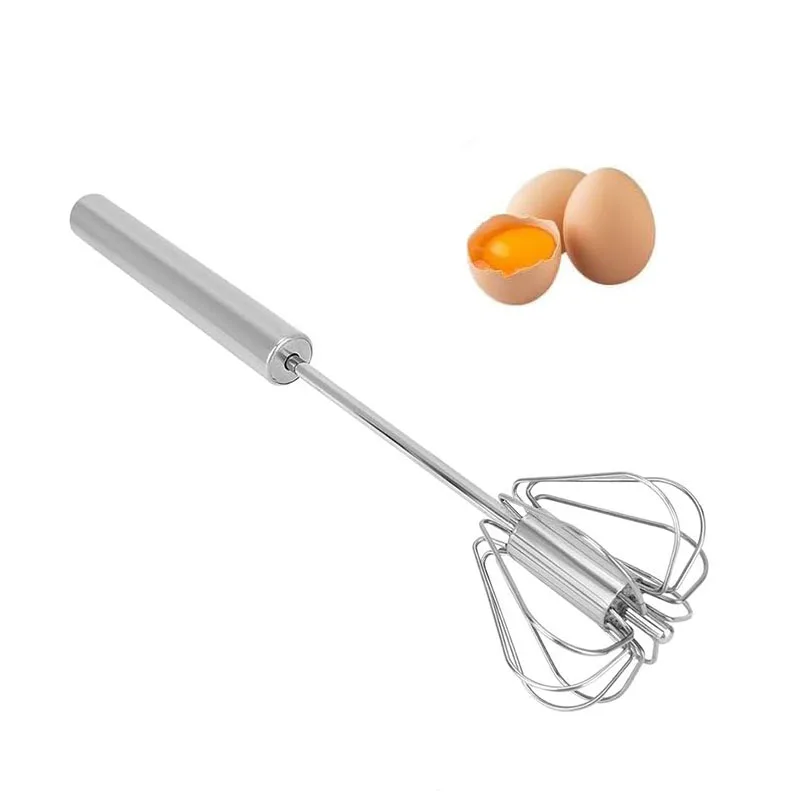 Egg Beater Stainless Steel Hand Mixers for Blending, Whisking, Beating, Premium Kitchen Utensil