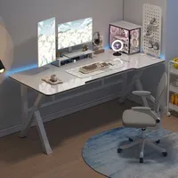 Light Luxury White Computer Desks Thick K Legs Desktop Gaming Tables Simple Home Student Study Desk Modern Office Furniture