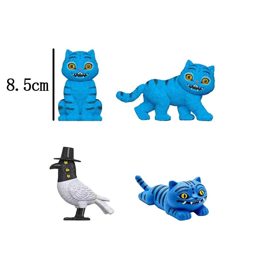 Anime kpop demon hunters figura de ação conjunto rumi mira zoey caixa cega tigre brinquedo telefone acessórios do carro ornamento para crianças presentes