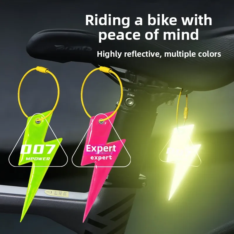 

Bicycle Riding Reflective Pendant, Outdoor Riding Safety Warning, Lightning Pendant, Folding Bike, Road Bike, Universal Type