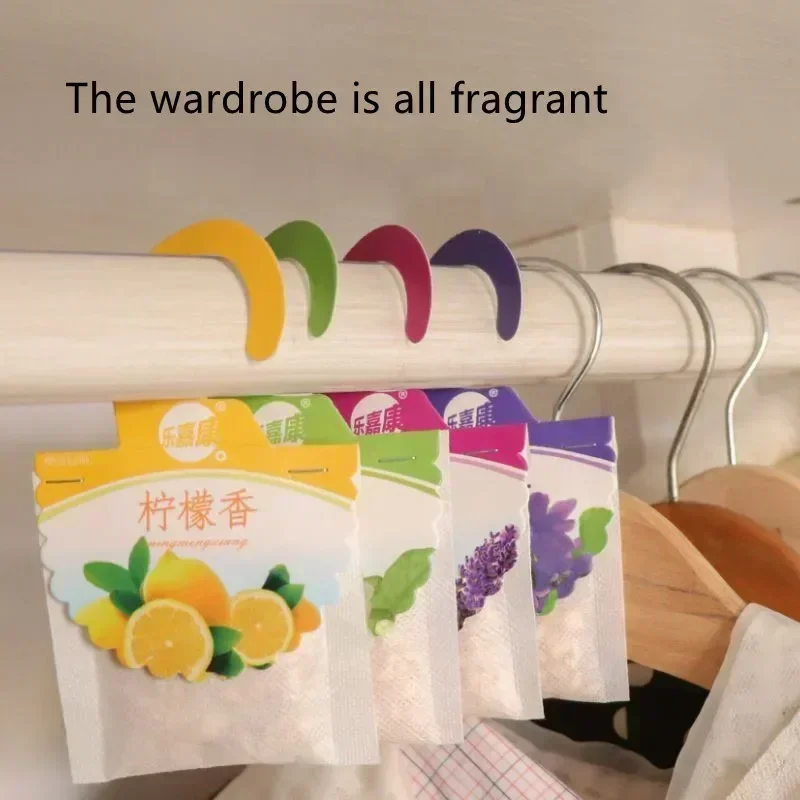 5pcs Wardrobe Sachet Aromatherapy Hanging Bag Lavender Fragrance Pack Mildew and Insect Proof Wardrobe Sachet Air Freshener