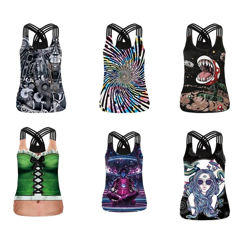 

Укороченный топ для женщин, сексуальная одежда, повседневный короткий вязаный укороченный топ без рукавов, майка для тренировок в тренажерном зале, спортивные рубашки, мода 2025 г.