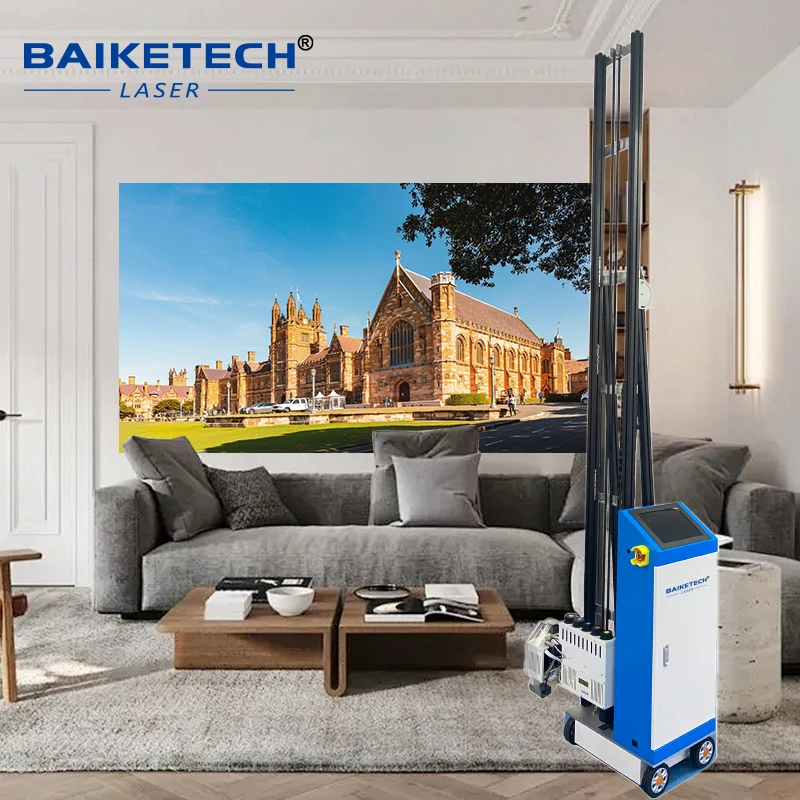 متعددة الوظائف الجدار 3000 مللي متر ارتفاع آلة طباعة الصور ثلاثية الأبعاد تأثير عمودي الأشعة فوق البنفسجية الحبر طابعة الحائط آلة طباعة الجدار