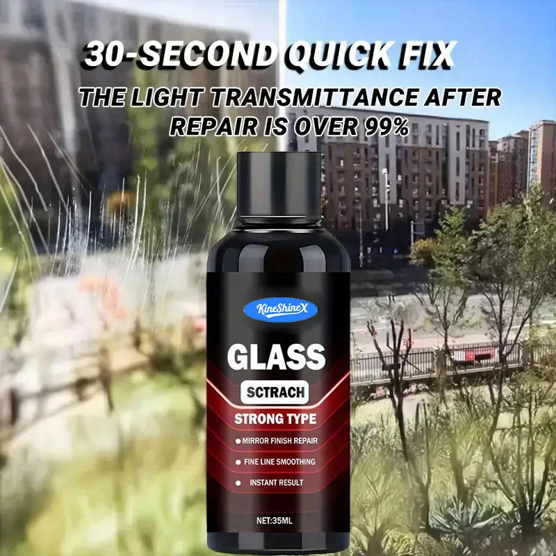 Glass Scratch Repair Polishing Paste Car Window Windshield Scratch Remover Kit Auto Glass Repair Cream Remove Water Spots Scuffs