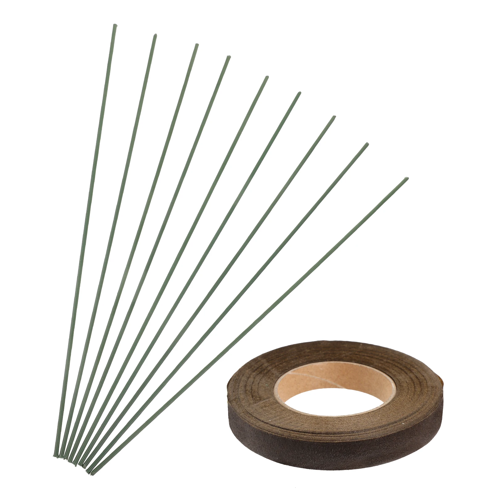 

1 set Artificial Rods 25cm Green Floral Stems Wire Floral Arrangement Kit for DIY Craft Wedding Home Garden Decoration