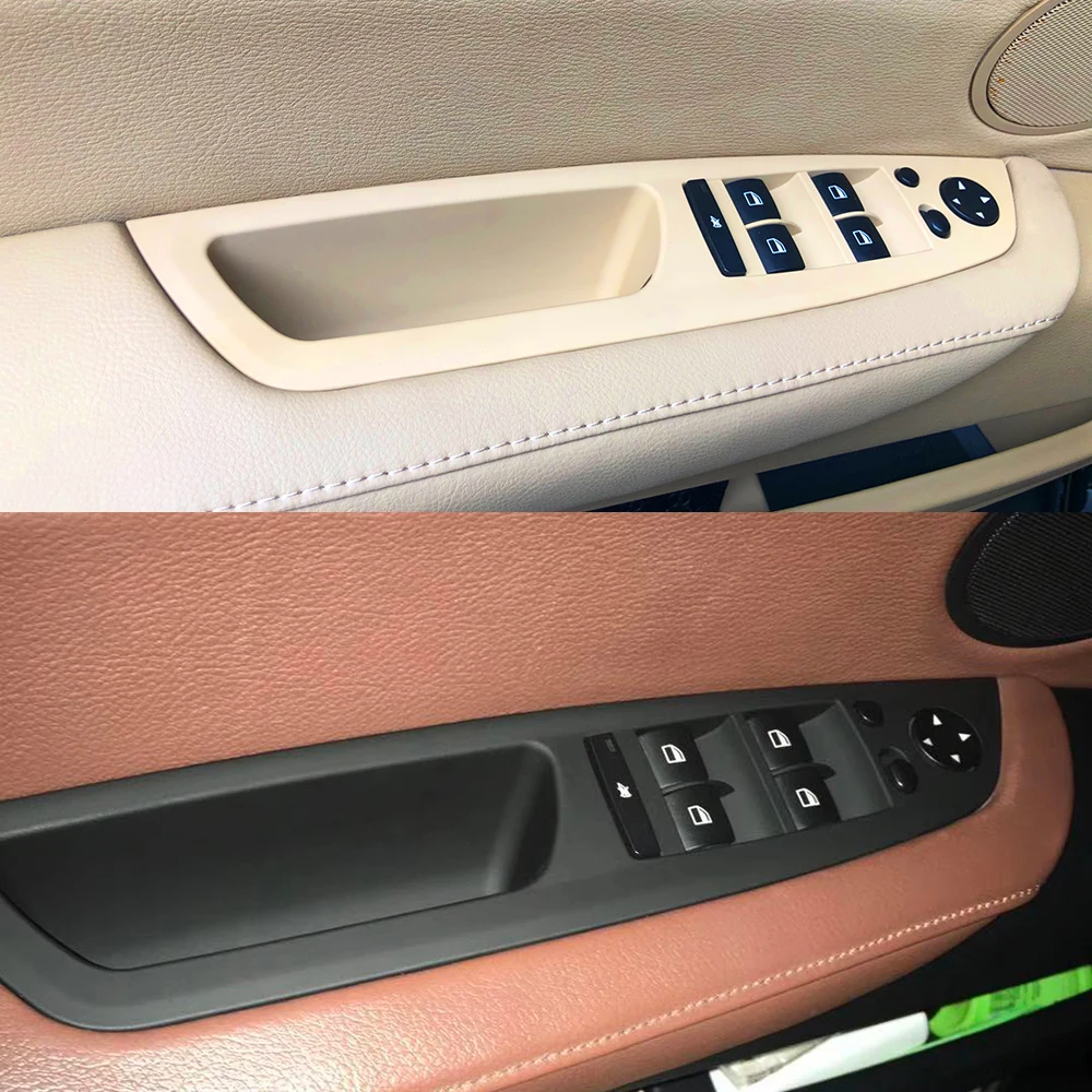 For BMW X5 X6 E70 E71 E72 LHD RHD Door Master Window Lifting Control Switch Panel Armrest Cover Door Handle Trim Replacement