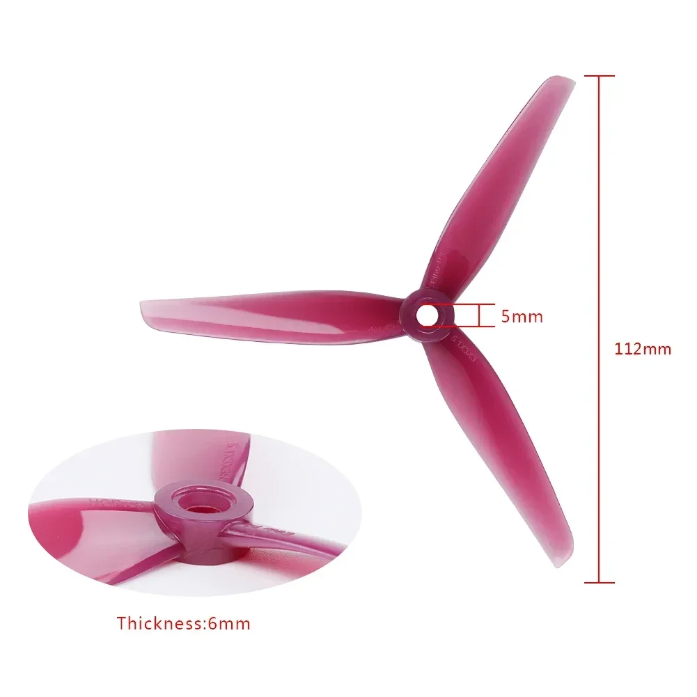 6 par (6CW+6CCW) śmigła HQPROP Ethix P3 z 3 łopatkami