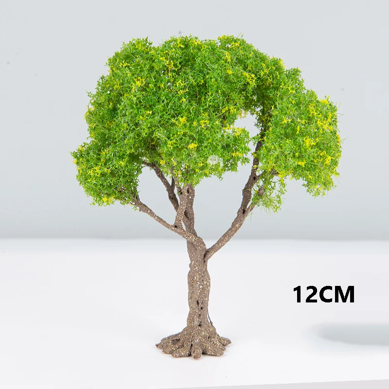 15CM/12CM/10CM Model Druty Drzewa Miniaturowy Krajobraz Zielone Drzewo Dekoracja Górskie Akcesoria Architektoniczne Modele Stołowe Piaskowe