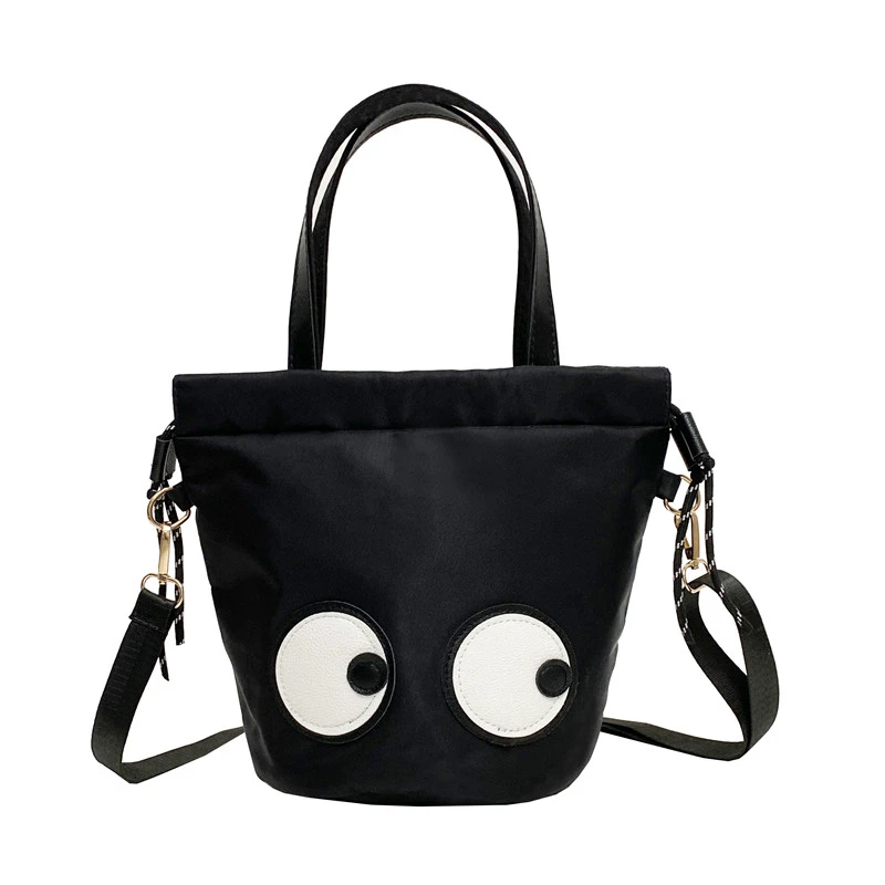 Preto casual bolsas senhoras crossbody sac para meninas bonito saco do mensageiro japonês bento caixa saco novo balde sacos de ombro para as mulheres