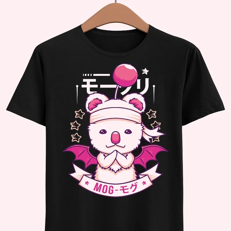 

Mog the Moogle T-shirt Final Fantasy VII Rebirth Gaming Tee Mog House Final Fantasy 7 Video Game Shirt FFVII FF7 Gam