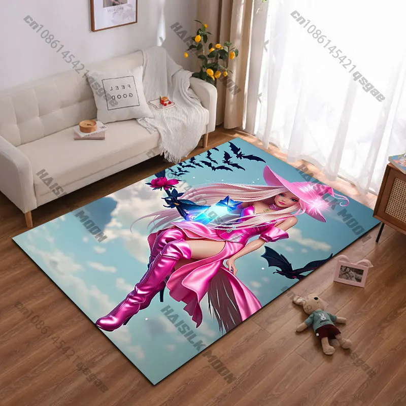 

Magical witch vibrant fantasy scene carpet Yoga living room room decor children's crawling mat doormat area rug games mat