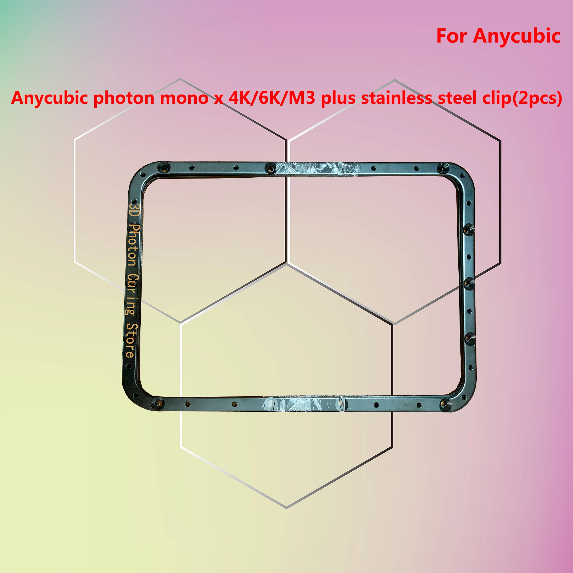 

Anycubic photon mono X 4k/6k photosensitive resin trough clips film clips steel rings two pieces for 3D printer