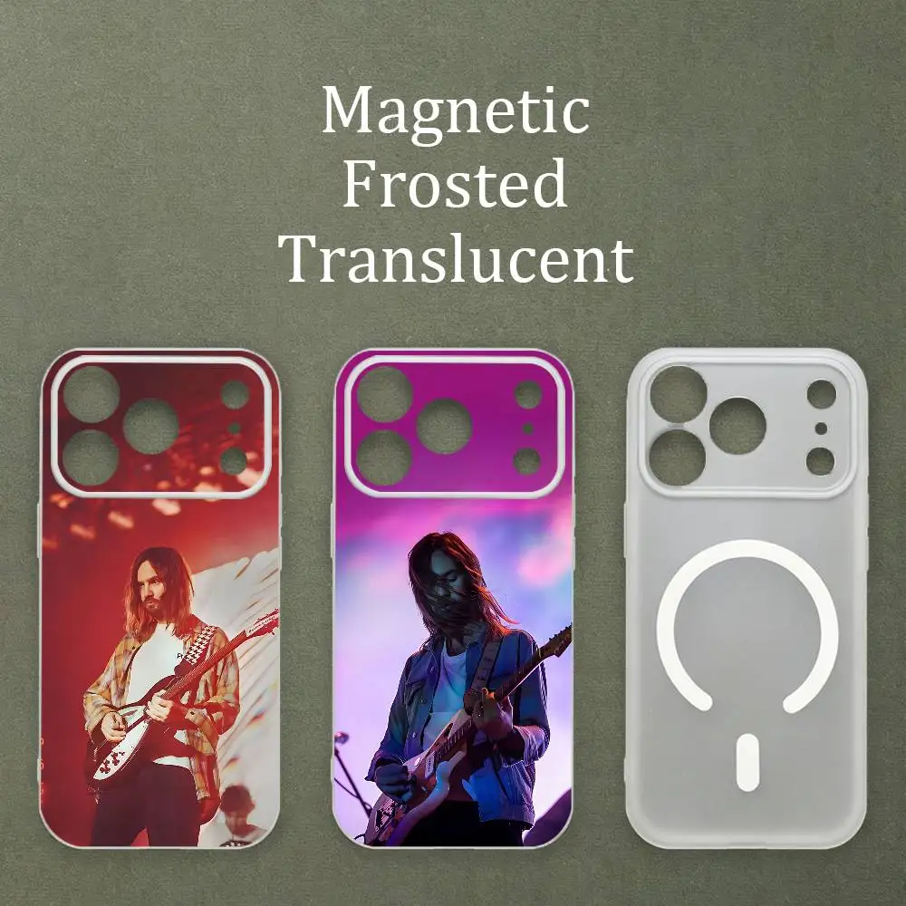Currents T-Tame I-Impala Printed Case For MagSafe Matte Frosted Semi Clear TPU For iPhone 15 17 16 11 12 14 13 Pro Max