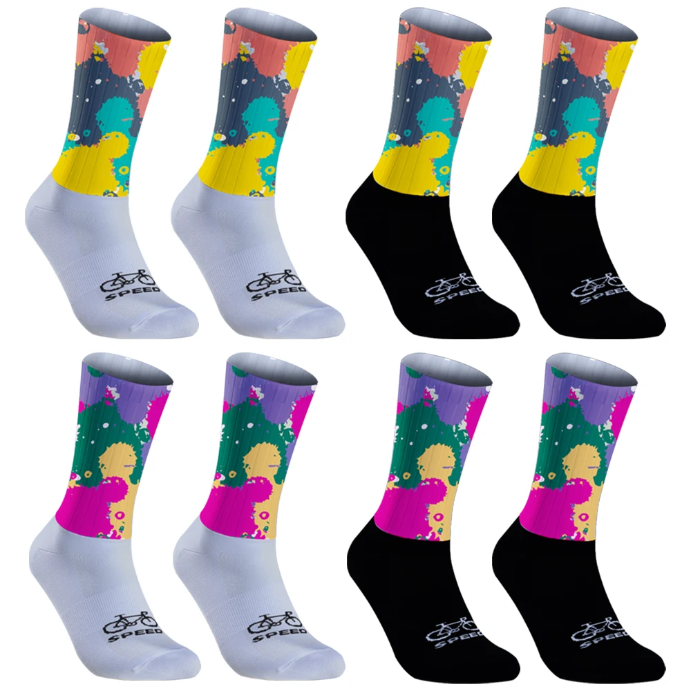 

2026 New Cycling Socks Gel Bike Team Silica Summer Aero Non-slip Breathable Pro Racing Sports Socks Men Women
