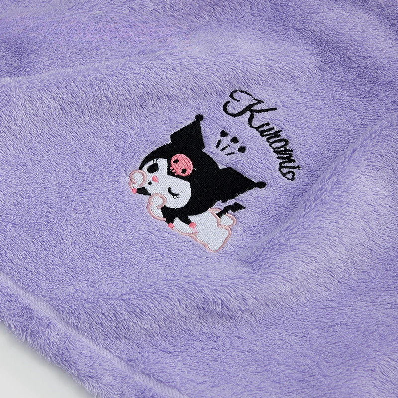 New Arrival Sanrio Kuromi Cartoon Anime para ręcznik do twarzy pompon Purin czysta bawełna szybkoschnący ręcznie haftowany ręcznik do twarzy prezent