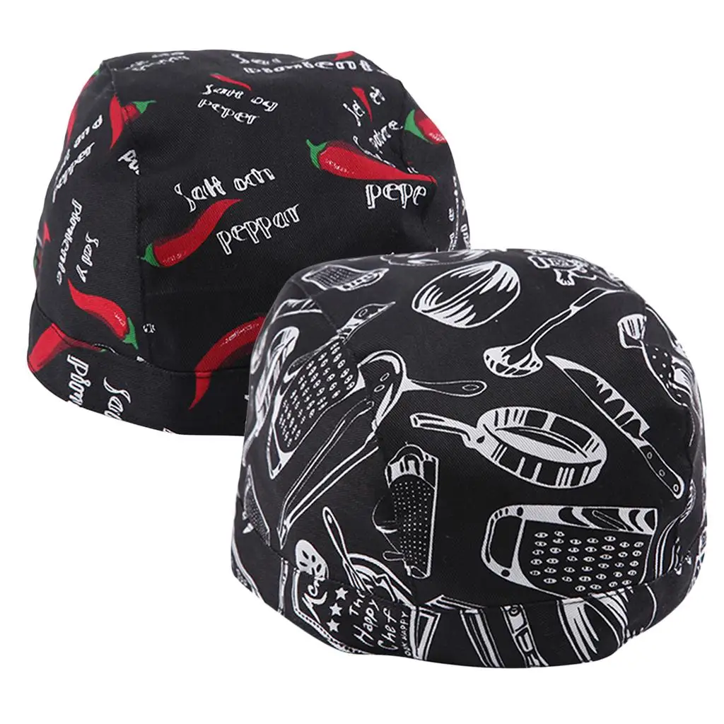 Teschio da 2 pezzi, cuoco per catering con cravatta, dimensioni regolabili, confortevoli - Posate e peperoncino