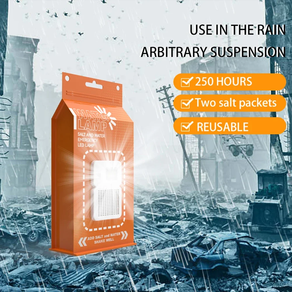 1-10 قطعة LED مصباح المياه المالحة مقاوم للماء أضواء التخييم المحمولة قابلة لإعادة الاستخدام مصباح الطوارئ في الهواء الطلق لمستلزمات السفر الصيد الليلي