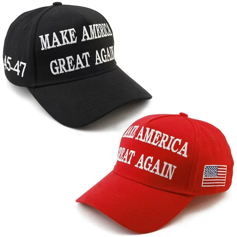 

2024 Hat Donald Trump Flag Trucker Hat Take America Back MAGA USA Embroidery Adjustable Baseball Cap President Adult Sun Hats