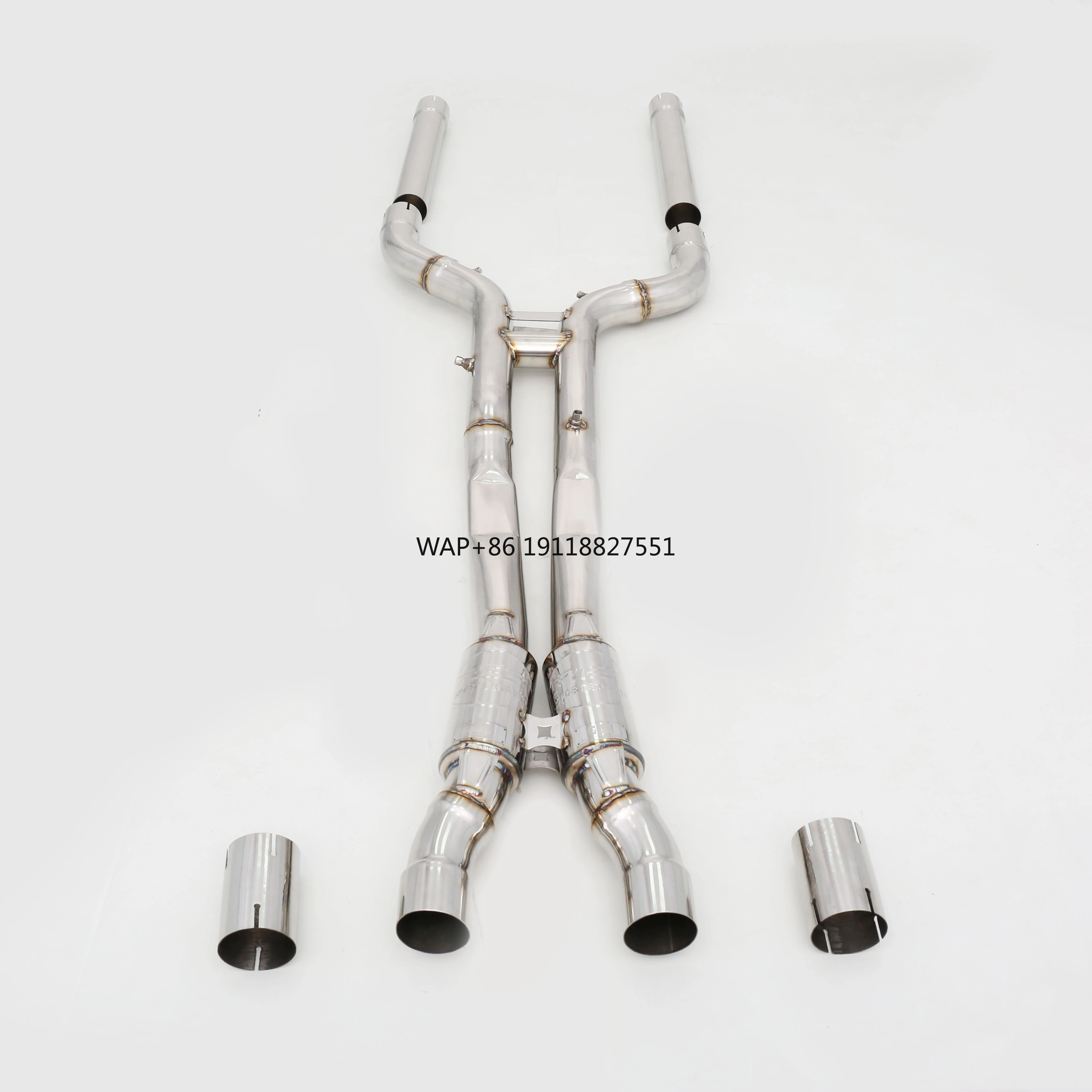 

Factory Customization for M5 F90 4.4T 304 Stainless Steel Mirror Polished 1.5mm Thick OPF Midpipe Exhaust Pipe