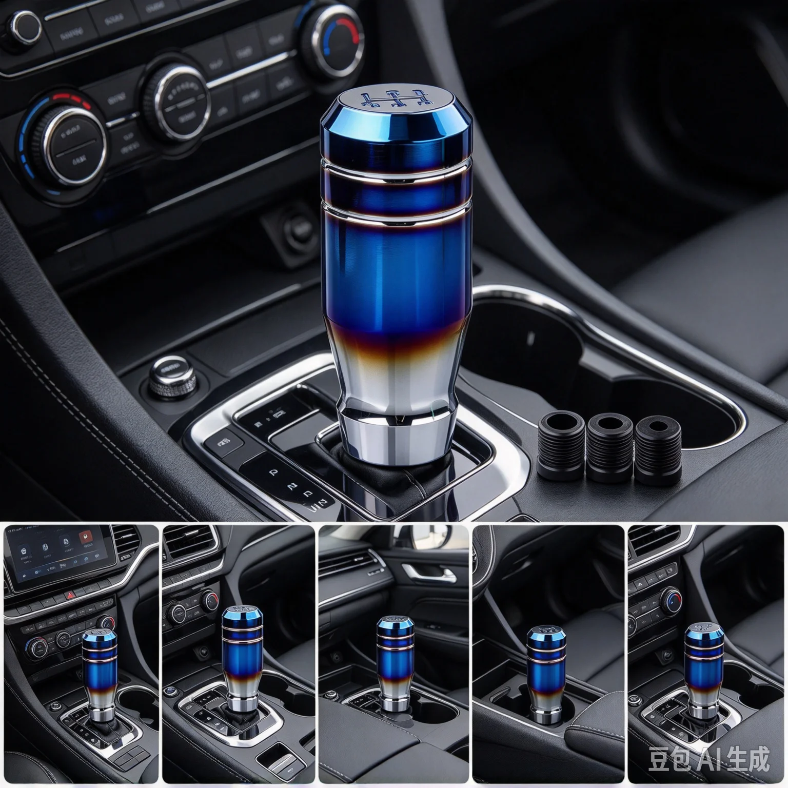 Universal 5 6 10 Speed Car Ball Shape Gear Shift Knob Aluminium Shifter Gearstick Lever Manual Transmission AT MT