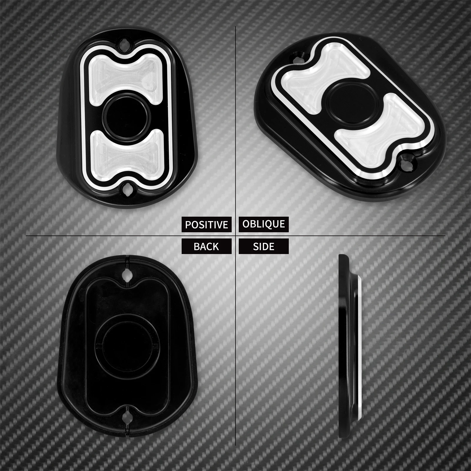 Motorcycle Black Front Brake Reservoir Master Cylinder Cover For Harley Sportster XL 883L Nightster Seventy Two Forty Eight Iron