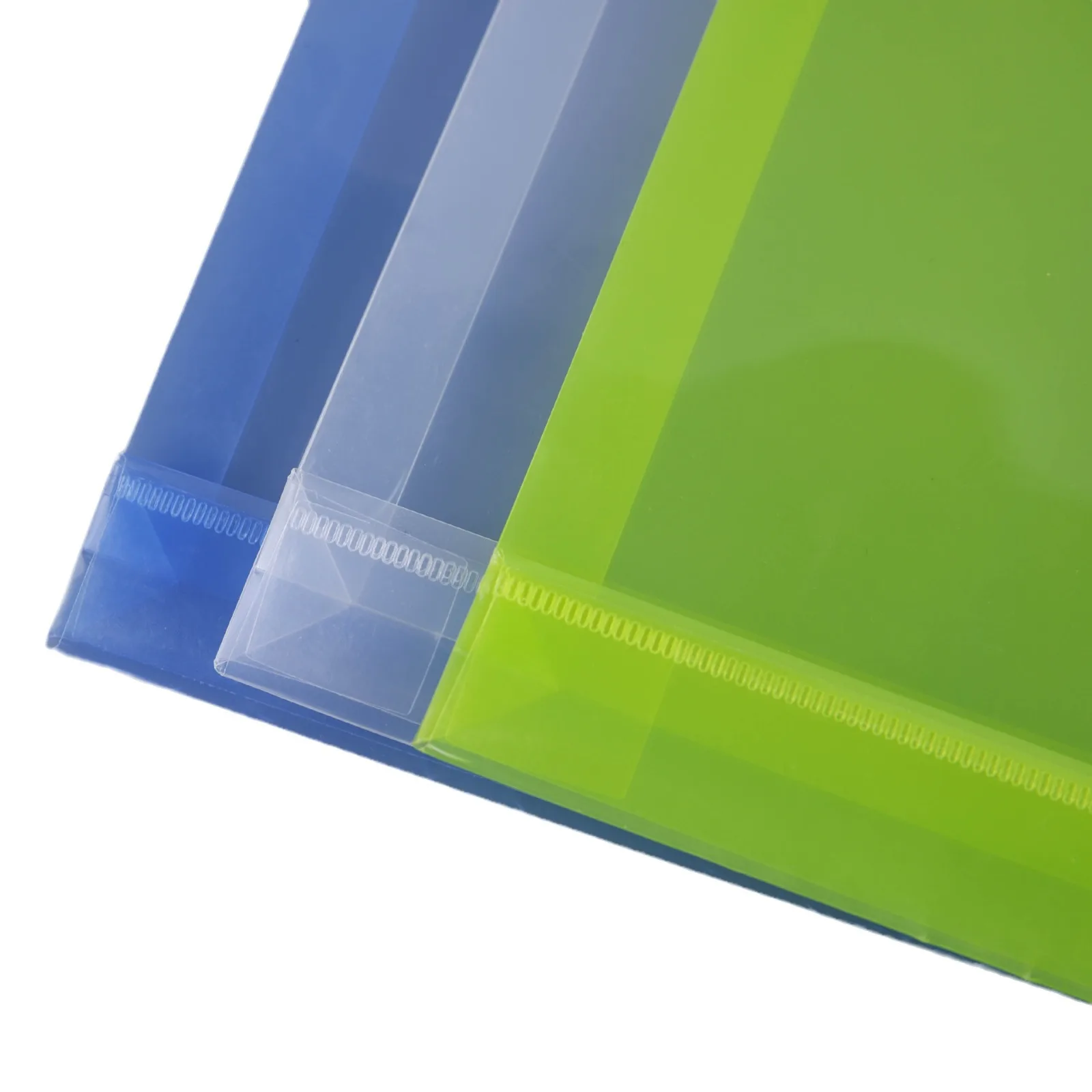 12 Pcs/set A4 Thickened Transparent File Bag with Rope Wrapped Office Business Bag Holder Student Test Paper Storage Bags