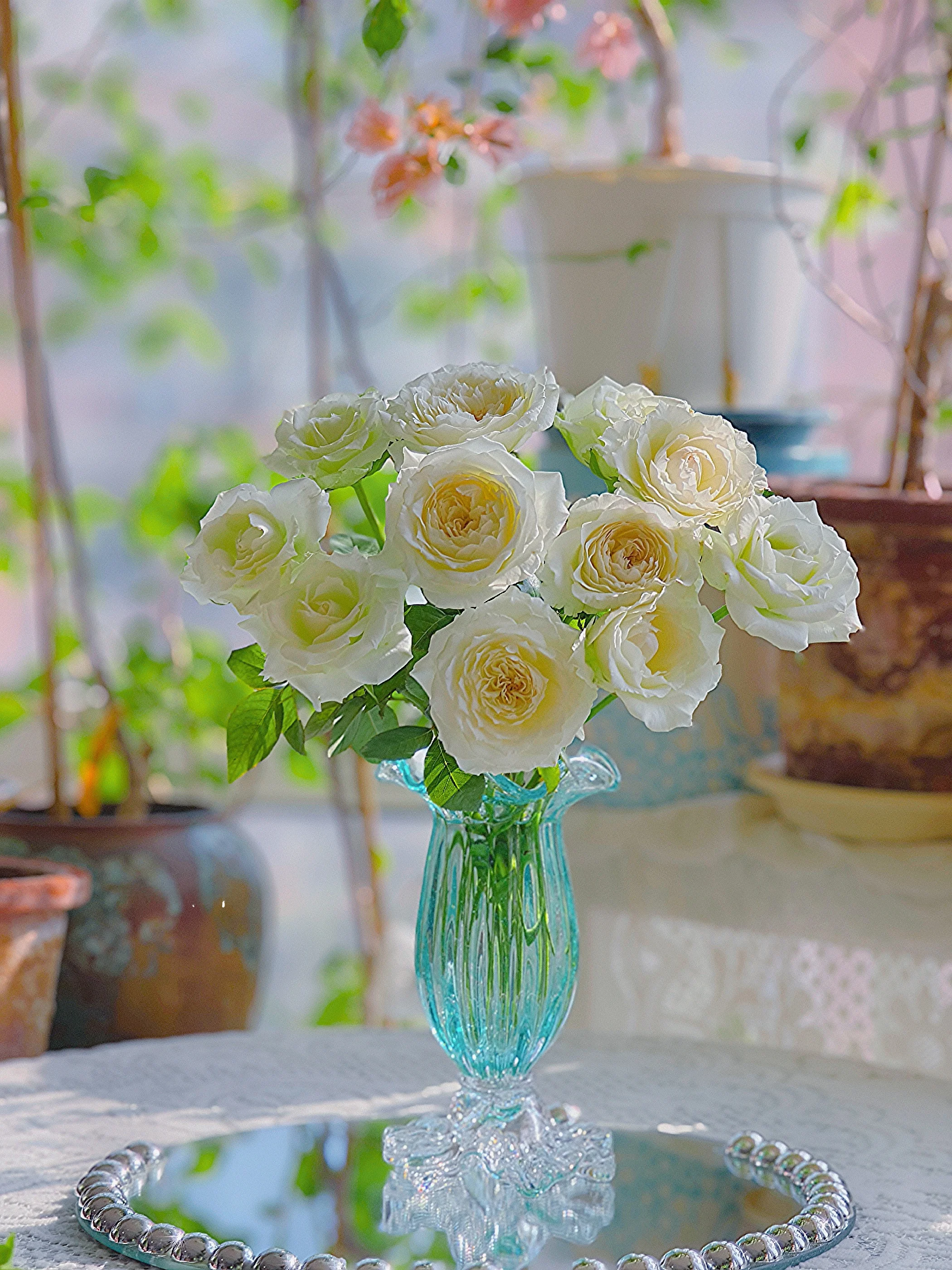 

Романтическая ваза-подставка из стекла ручной работы с градиентным цветом, в форме фонаря, для водных растений, декоративный элемент для дома