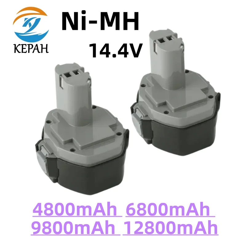 14.4V NI-MH 4800-12800mAh Replacement Battery for Makita Battery 14.4V PA14 1420 1422 1433 1434 1435 1435F 192699-A