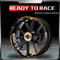 For Duke 390/690/790/890/990/1390 Reflective Motorcycle Wheel Stickers Racing Rim Strips Decals 17