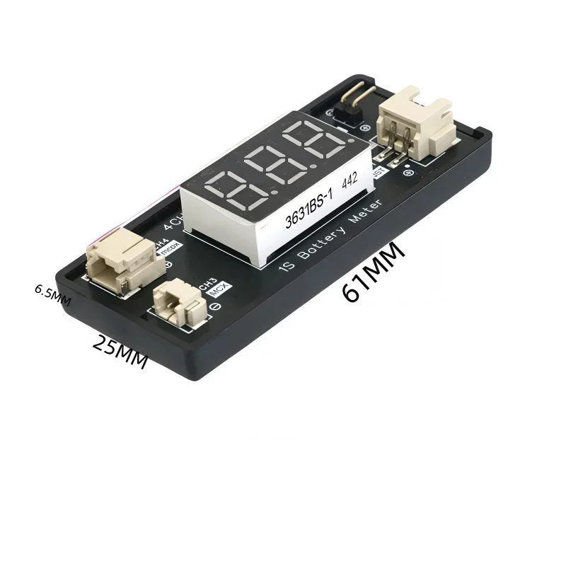 1S 전자 디스플레이를 갖춘 1S 리튬 배터리 전력 테스터는 원격 제어 액세서리 FPV 드론에 적합합니다.