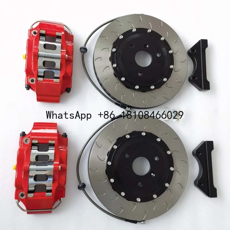 

4 Pot Brake Kit Yellow 5200 Caliper 330*28mm Disc for Honda Accord 17In Wheel