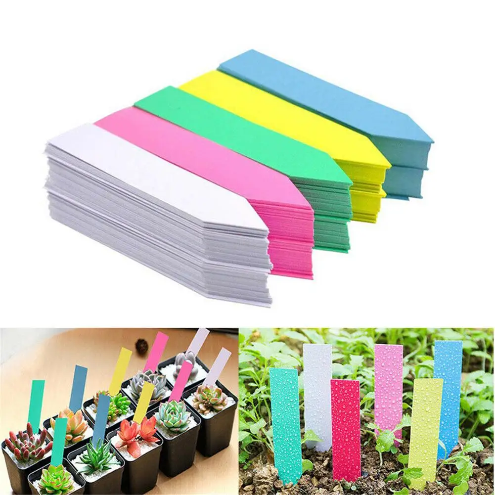 100pcs Plant Tag Garden Label Plastic Hanging Waterproof Tagging Nursery Pot Marker for Garden Accessories