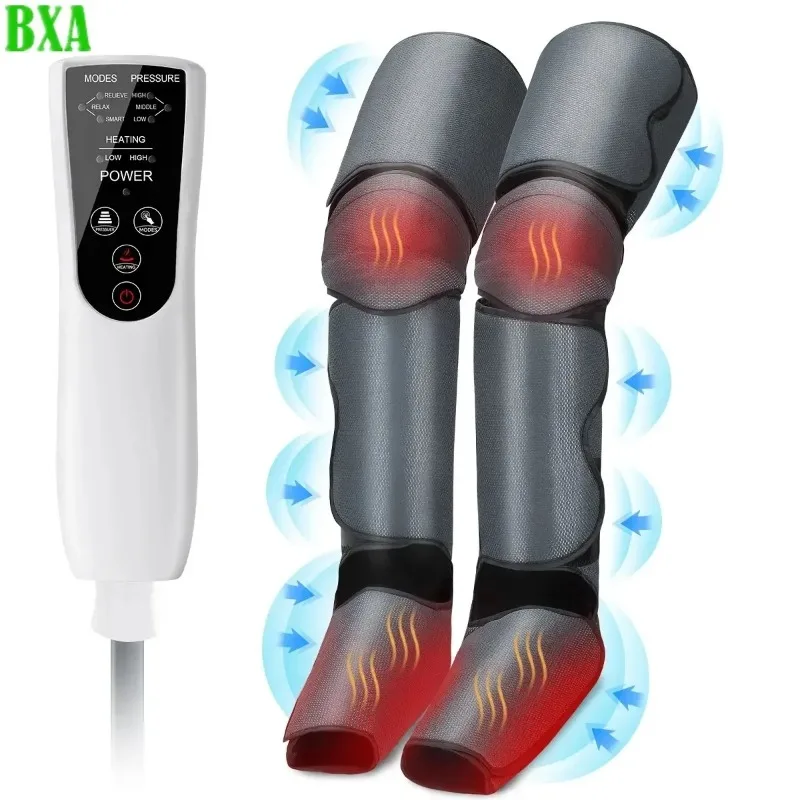 Electric 360° Foot Air Pressure Leg Massager Promotes Blood Circulation, Muscle Relaxation, Lymphatic Drainage Device